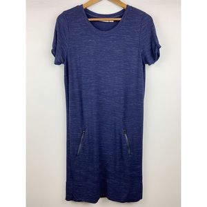 Kenar Dress Pass Thru Front Pocket Heather Blue